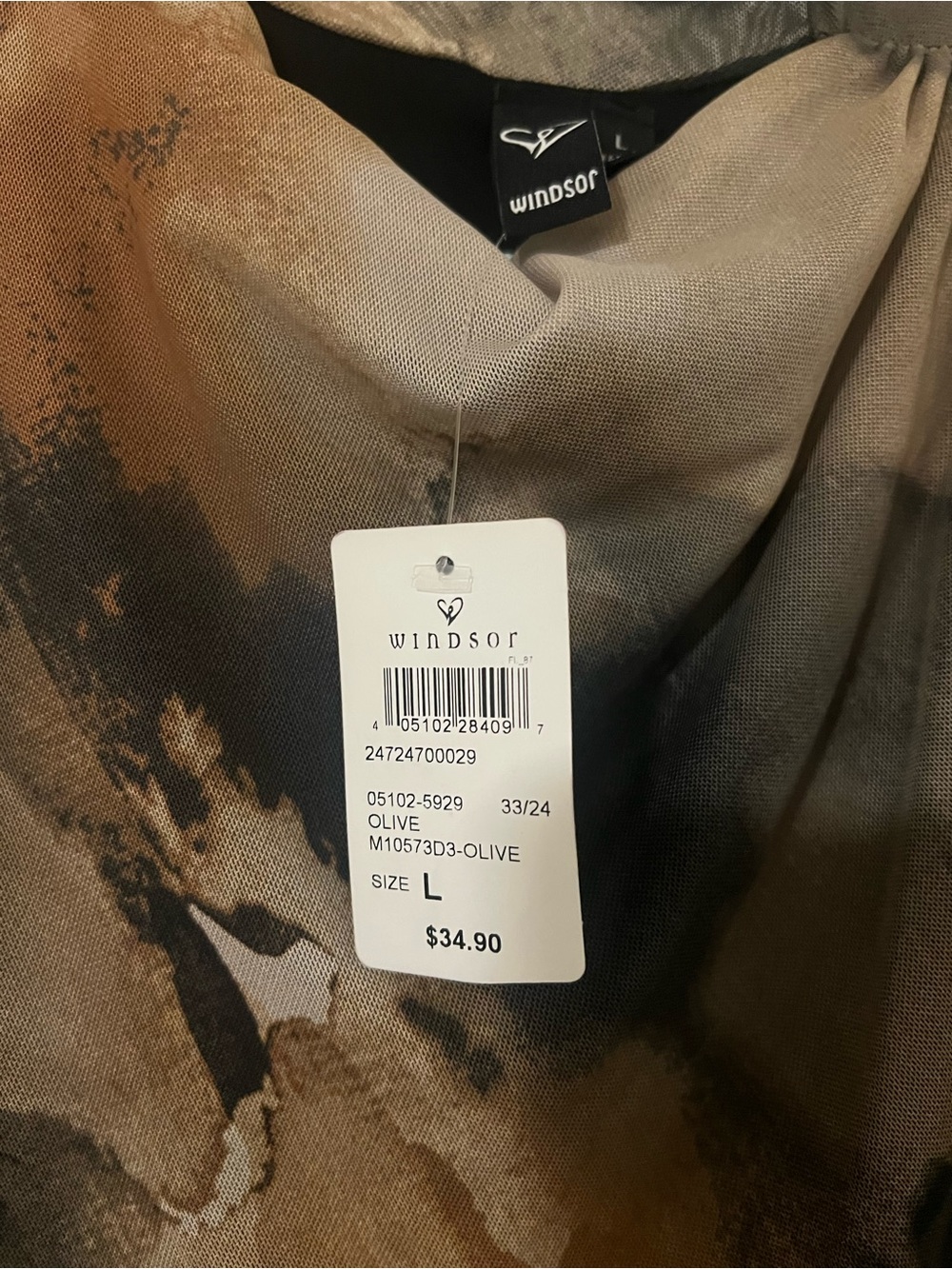 Windsor Olive-Tone Printed Women's Blazer